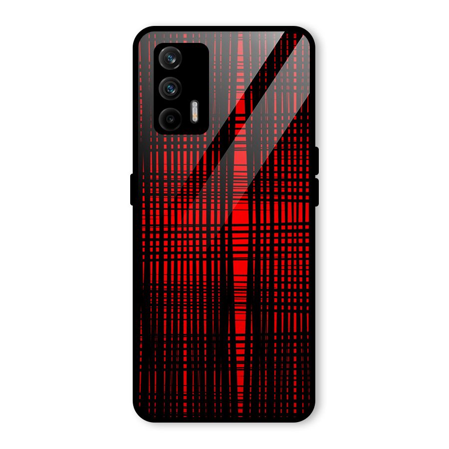 Red Net Design Glass Back Case for Realme GT 5G