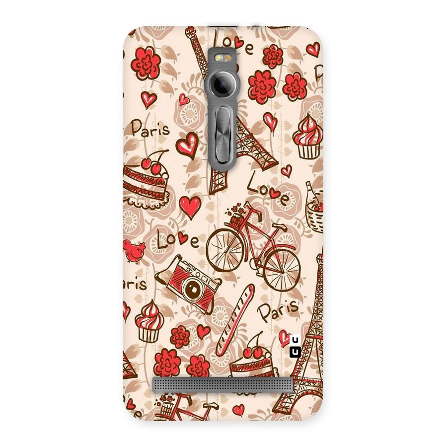 Red Peach City Back Case for Asus Zenfone 2