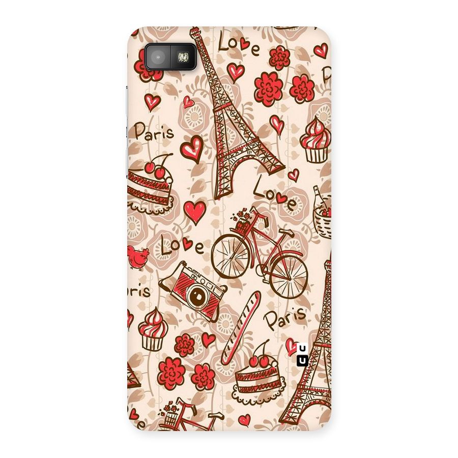 Red Peach City Back Case for Blackberry Z10