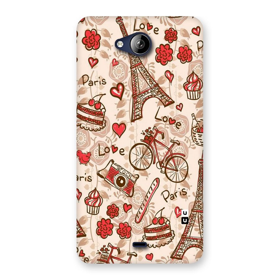 Red Peach City Back Case for Canvas Play Q355