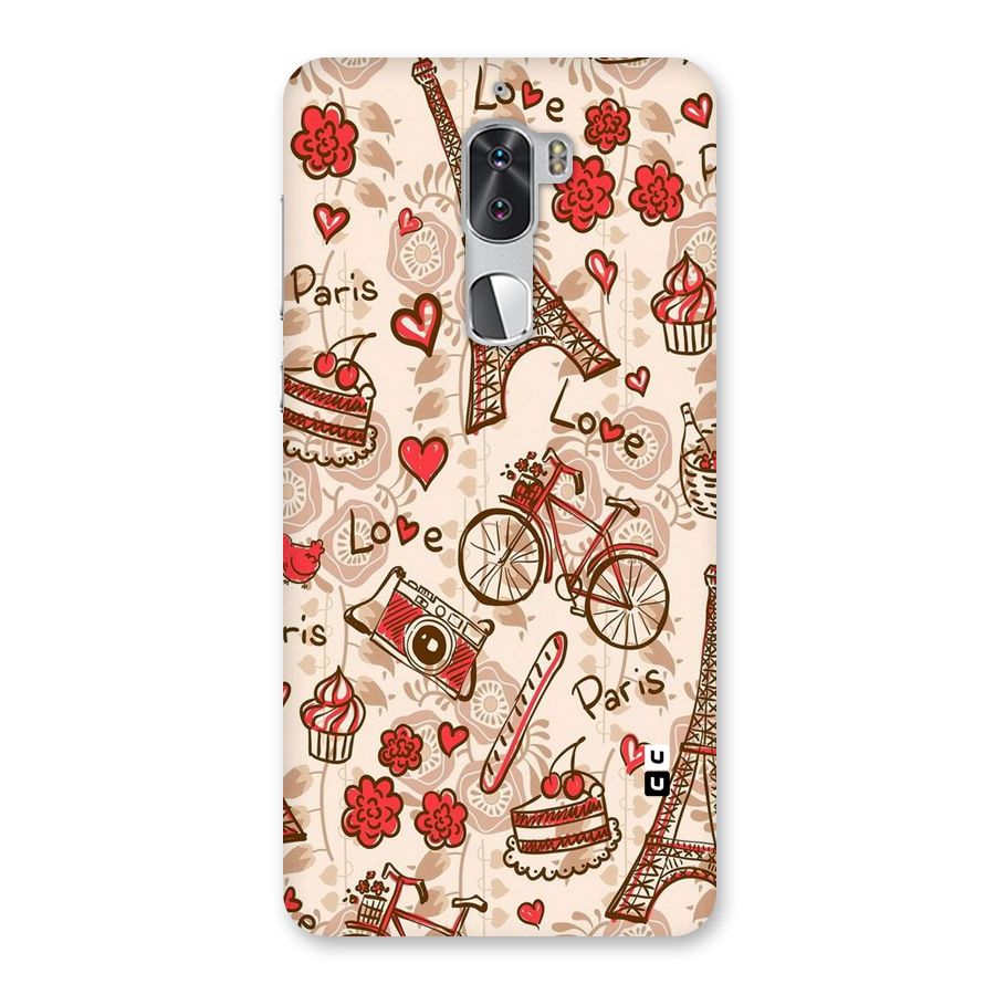 Red Peach City Back Case for Coolpad Cool 1