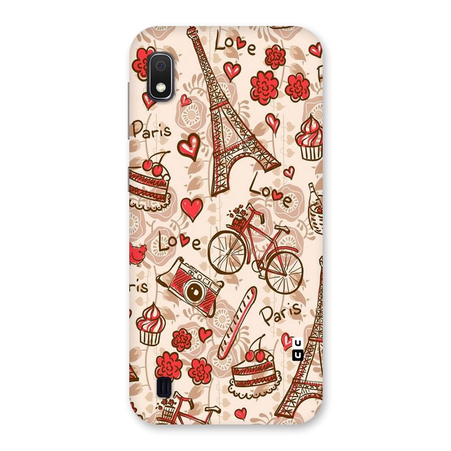 Red Peach City Back Case for Galaxy A10