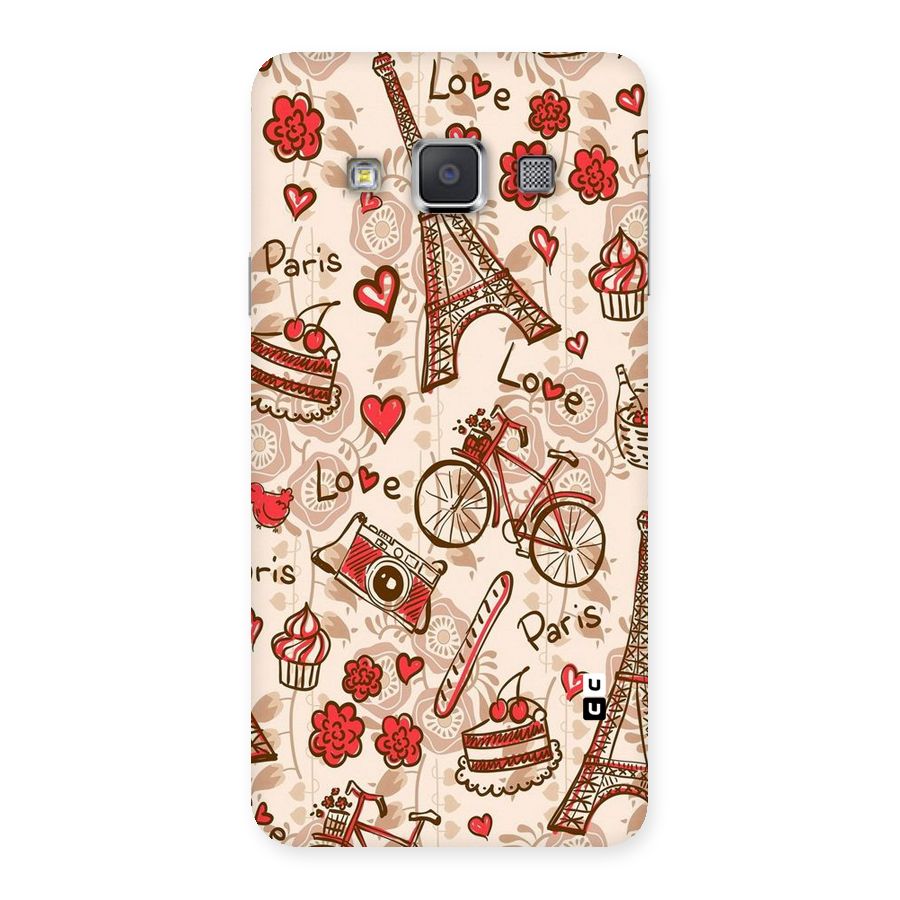 Red Peach City Back Case for Galaxy A3