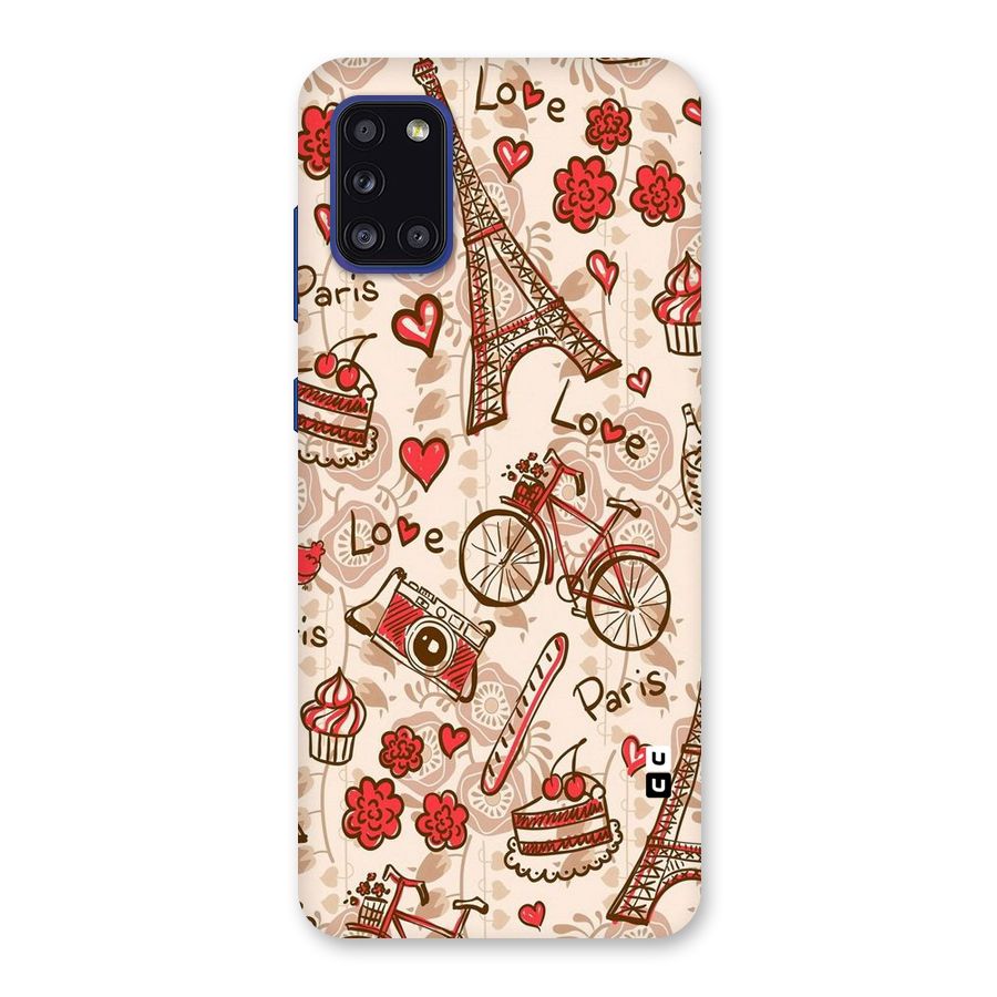 Red Peach City Back Case for Galaxy A31
