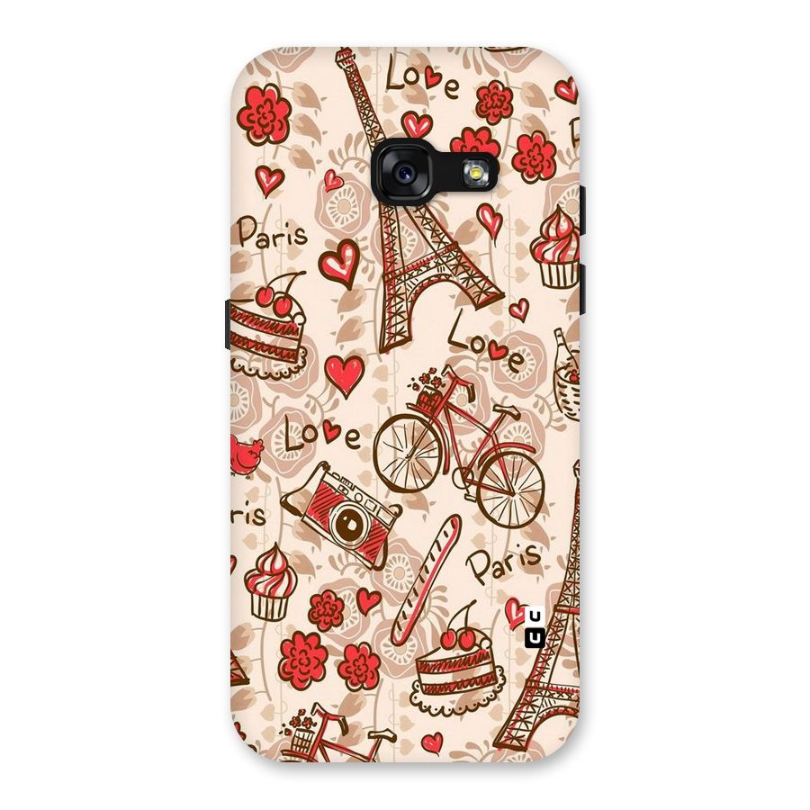 Red Peach City Back Case for Galaxy A3 (2017)