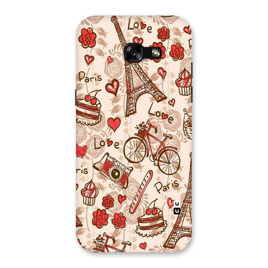 Red Peach City Back Case for Galaxy A5 2017