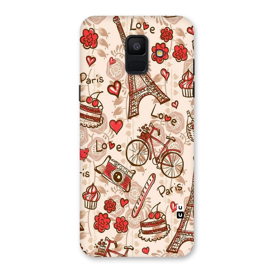 Red Peach City Back Case for Galaxy A6 (2018)
