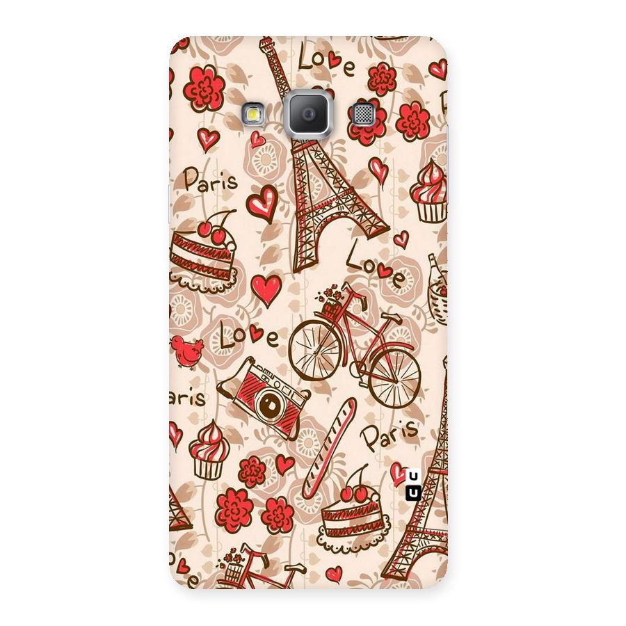 Red Peach City Back Case for Galaxy A7