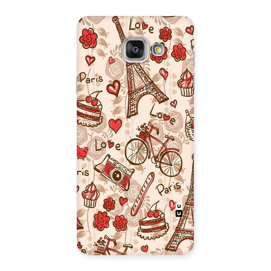Red Peach City Back Case for Galaxy A7 2016