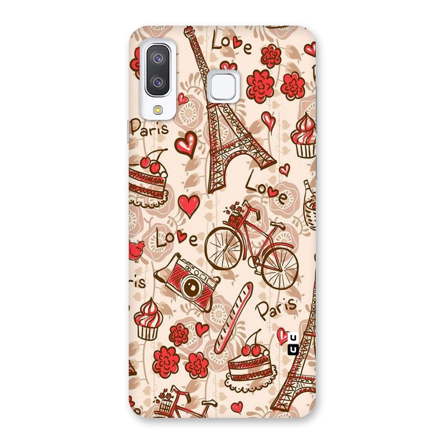 Red Peach City Back Case for Galaxy A8 Star