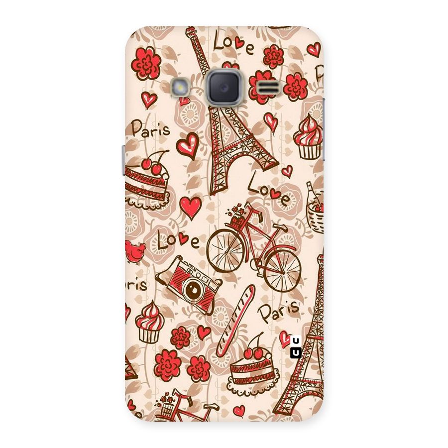 Red Peach City Back Case for Galaxy J2