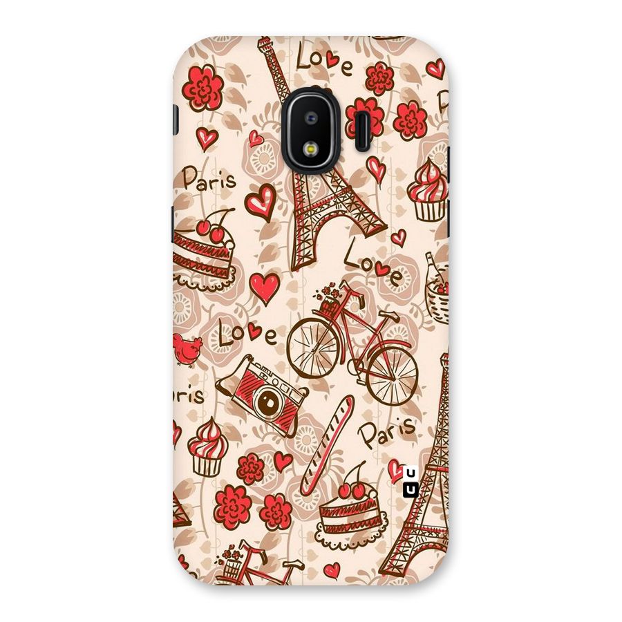 Red Peach City Back Case for Galaxy J2 Pro 2018