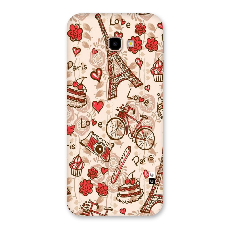 Red Peach City Back Case for Galaxy J4 Plus