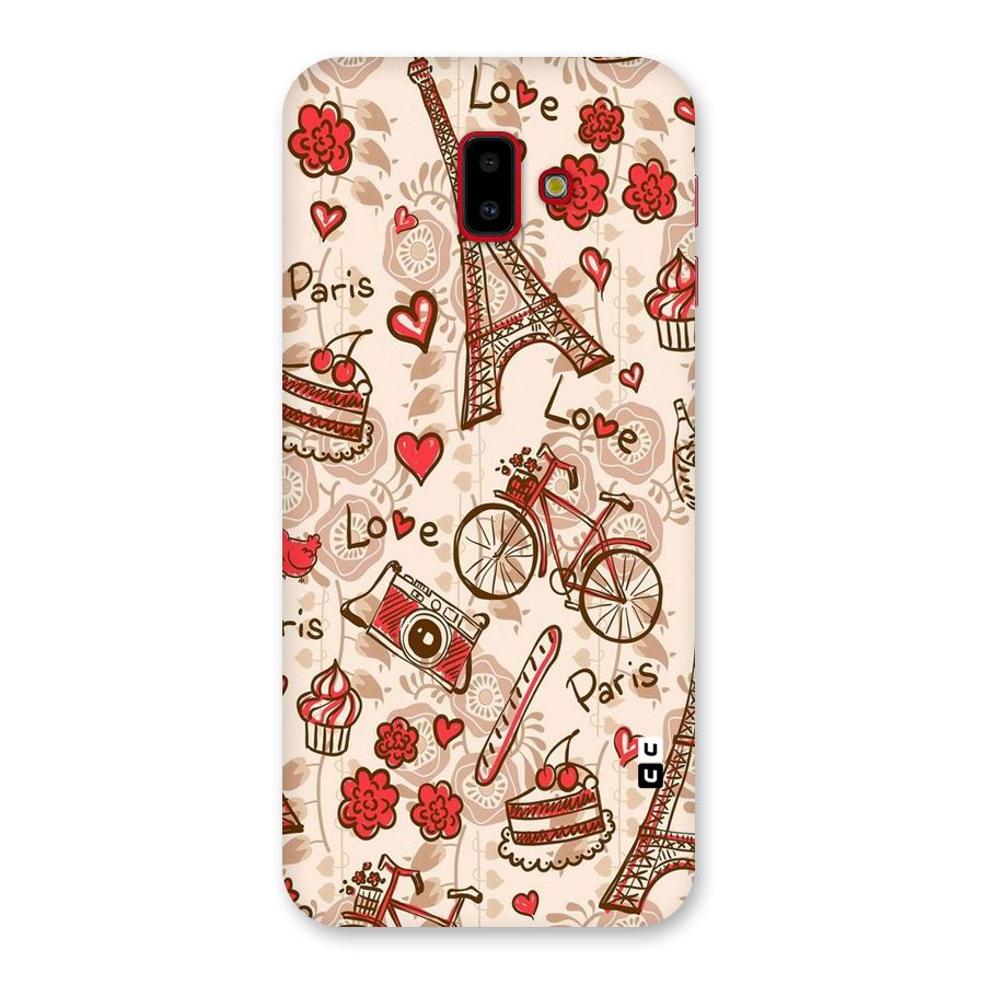 Red Peach City Back Case for Galaxy J6 Plus