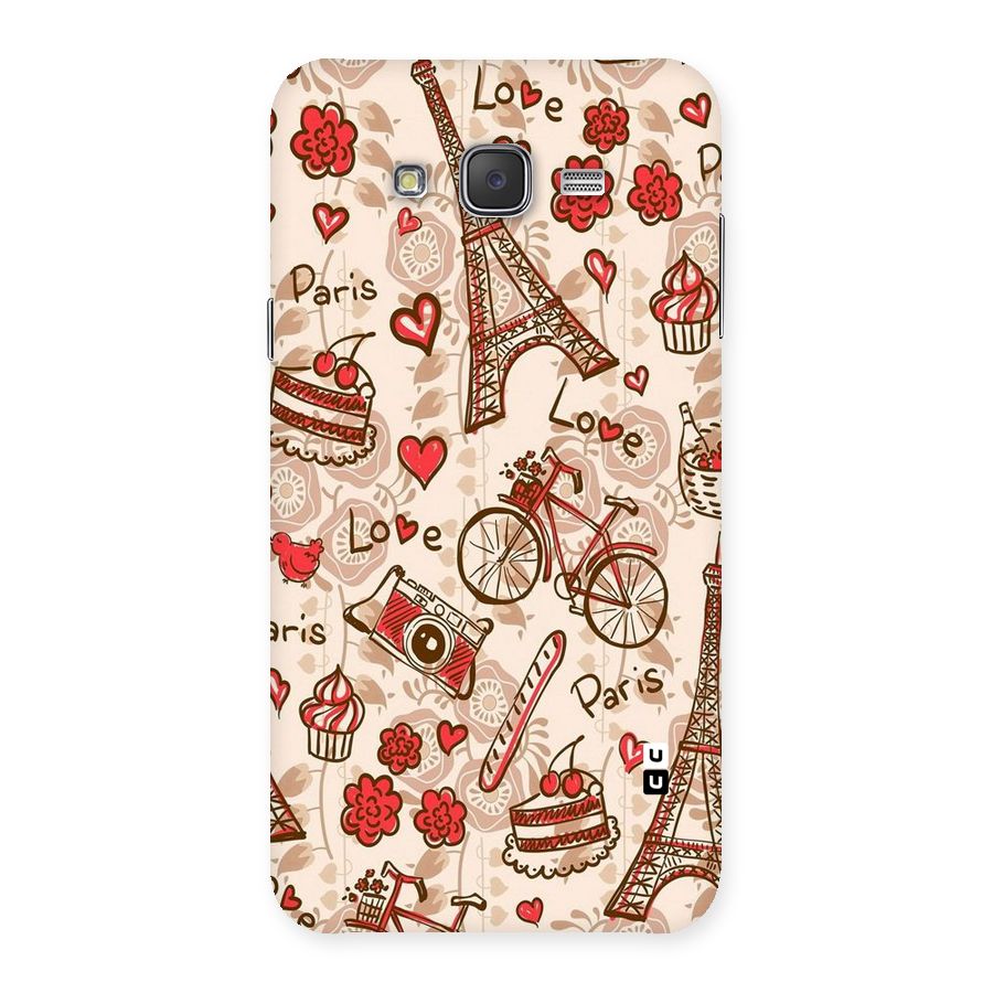 Red Peach City Back Case for Galaxy J7