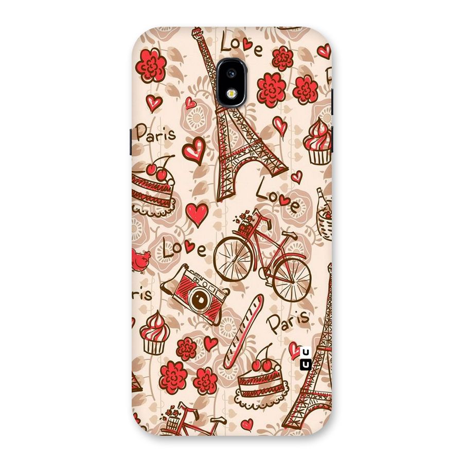 Red Peach City Back Case for Galaxy J7 Pro