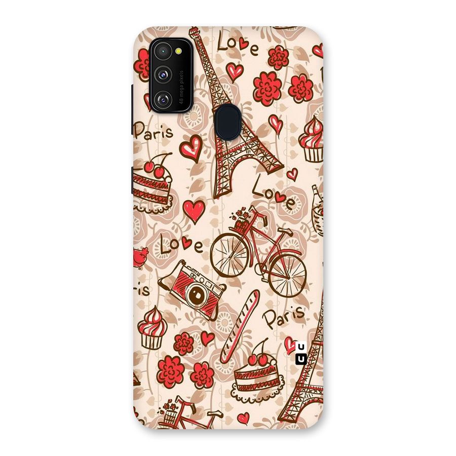 Red Peach City Back Case for Galaxy M30s