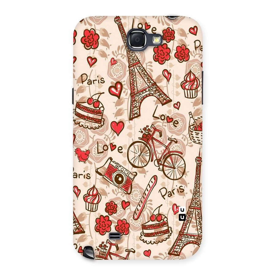 Red Peach City Back Case for Galaxy Note 2