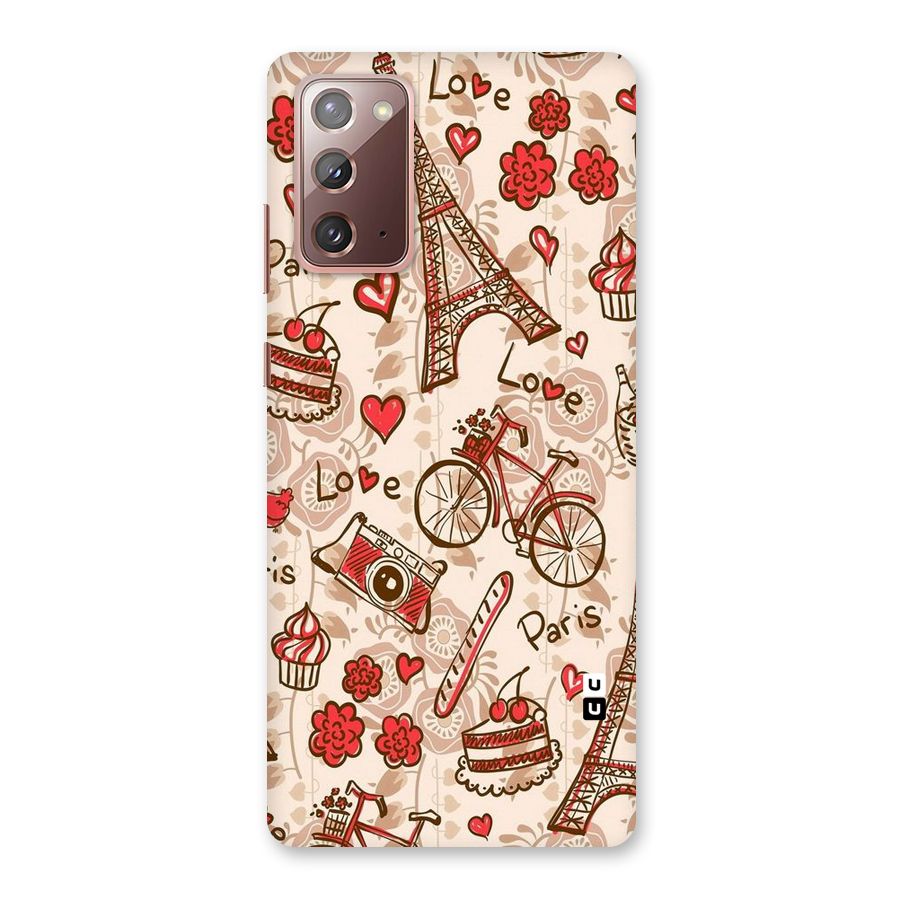 Red Peach City Back Case for Galaxy Note 20