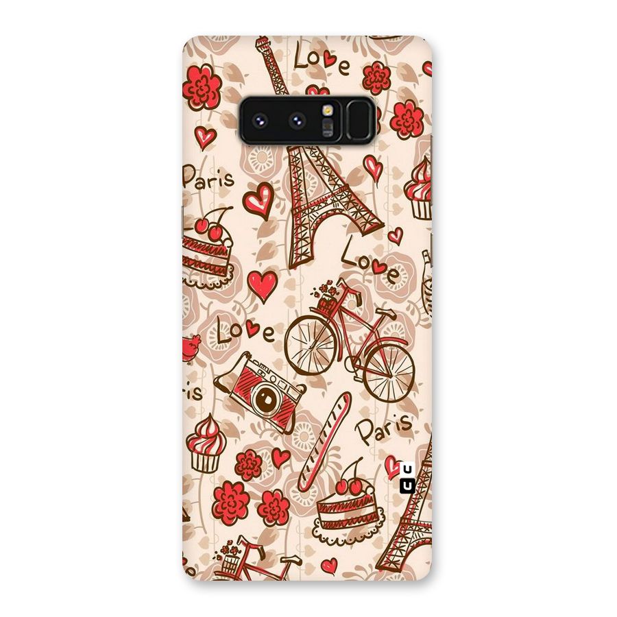 Red Peach City Back Case for Galaxy Note 8