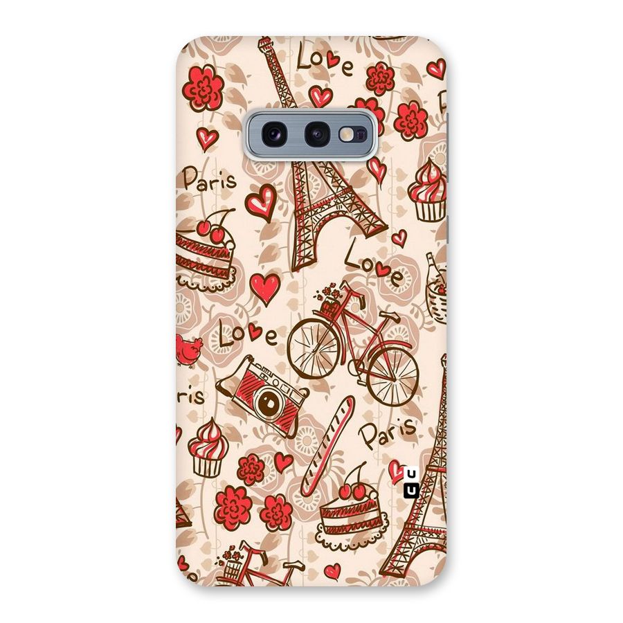 Red Peach City Back Case for Galaxy S10e