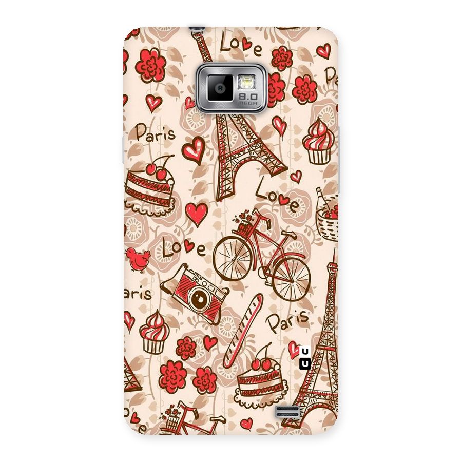 Red Peach City Back Case for Galaxy S2