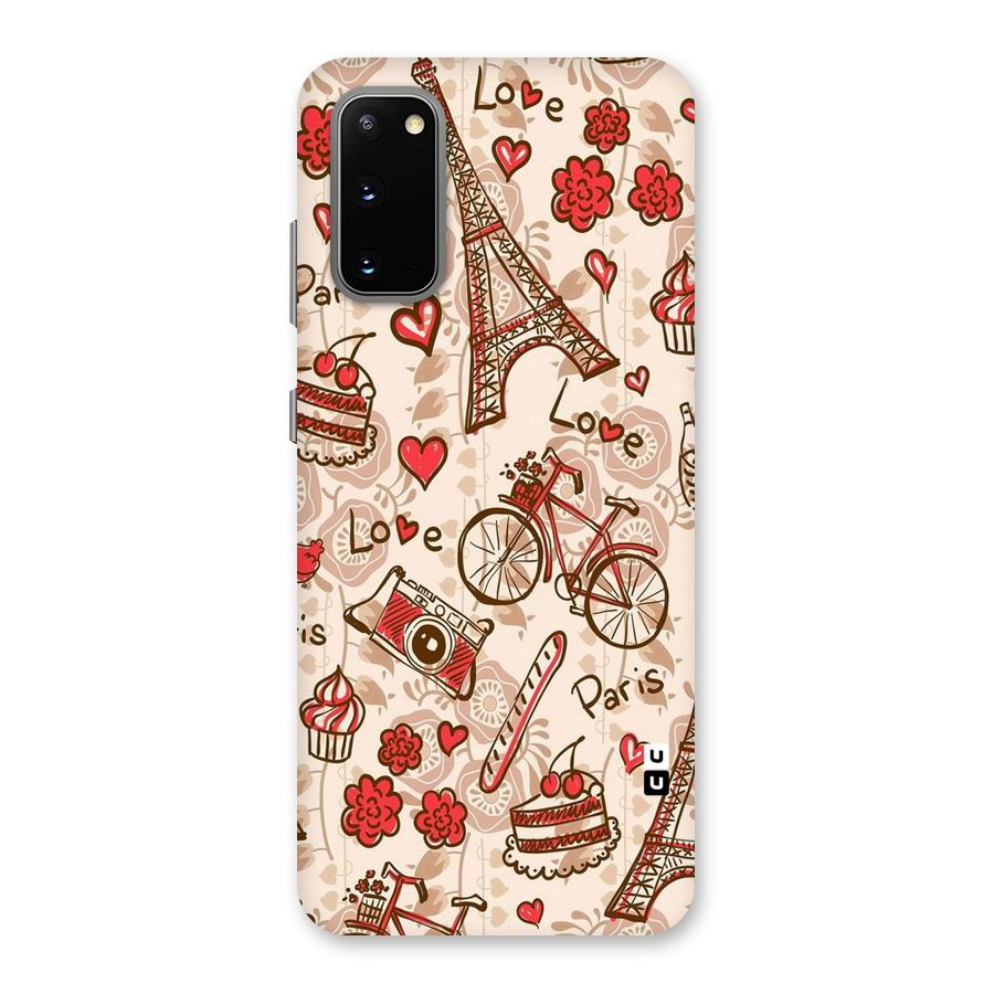 Red Peach City Back Case for Galaxy S20