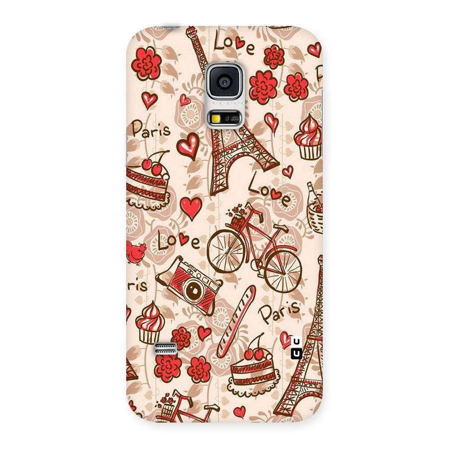 Red Peach City Back Case for Galaxy S5 Mini