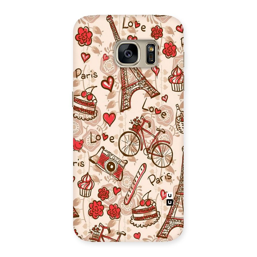 Red Peach City Back Case for Galaxy S7