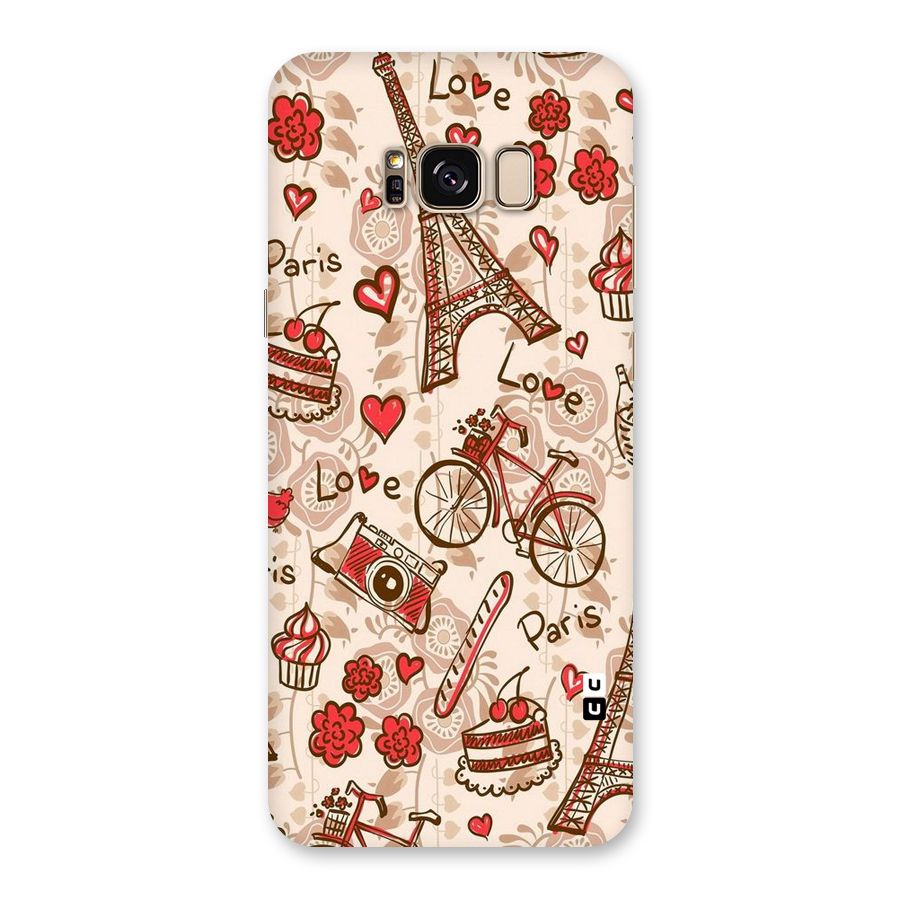 Red Peach City Back Case for Galaxy S8 Plus