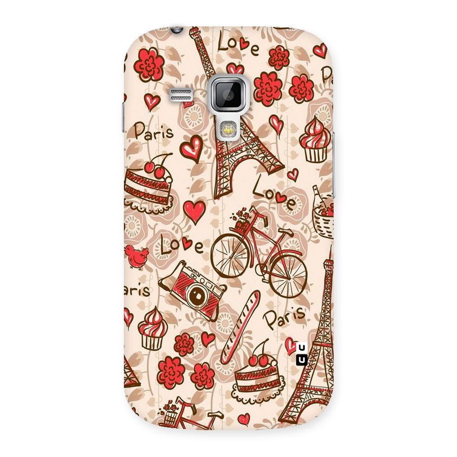 Red Peach City Back Case for Galaxy S Duos