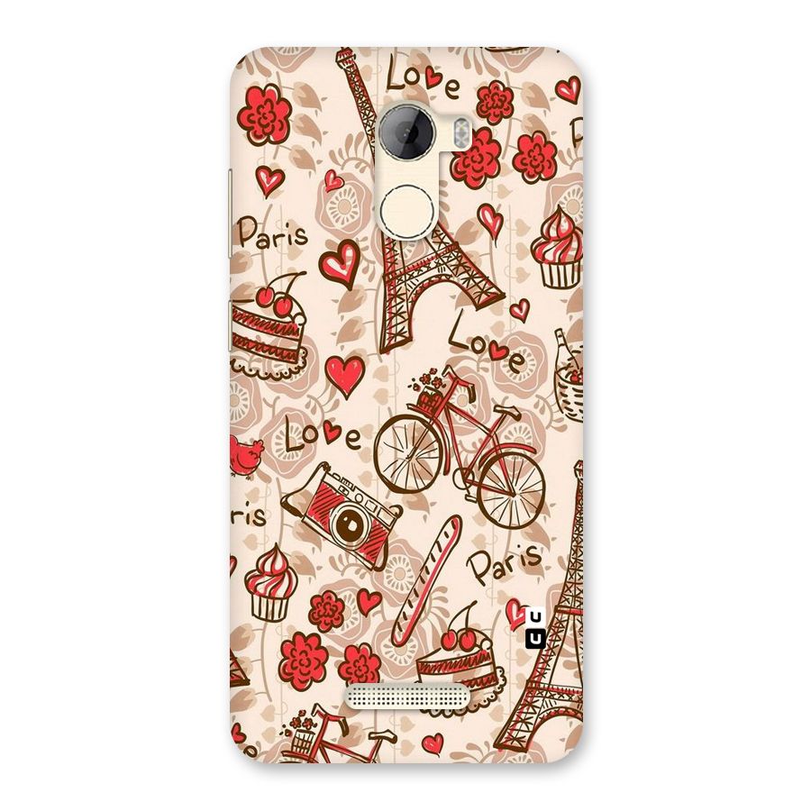 Red Peach City Back Case for Gionee A1 LIte