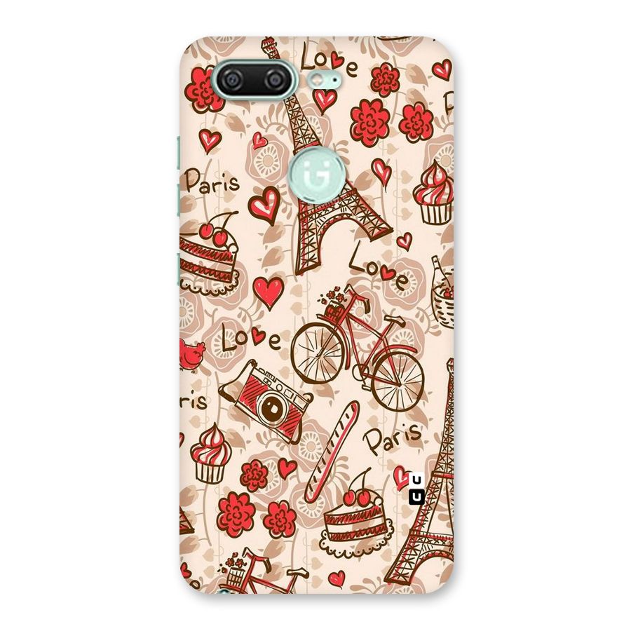 Red Peach City Back Case for Gionee S10