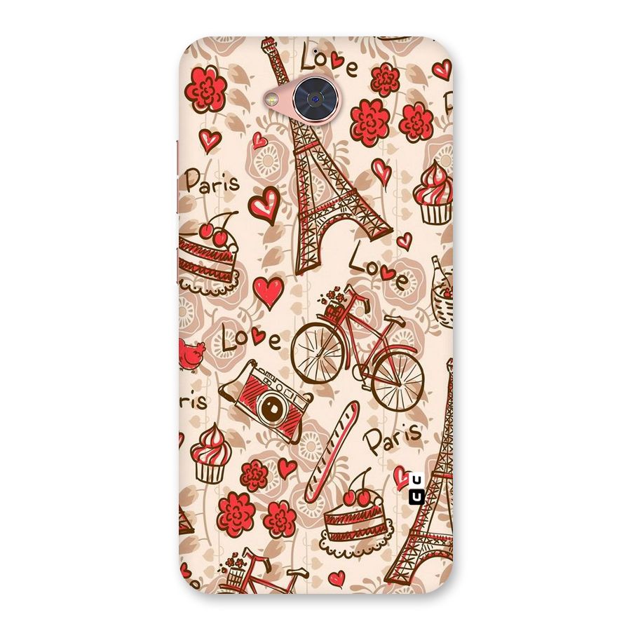 Red Peach City Back Case for Gionee S6 Pro