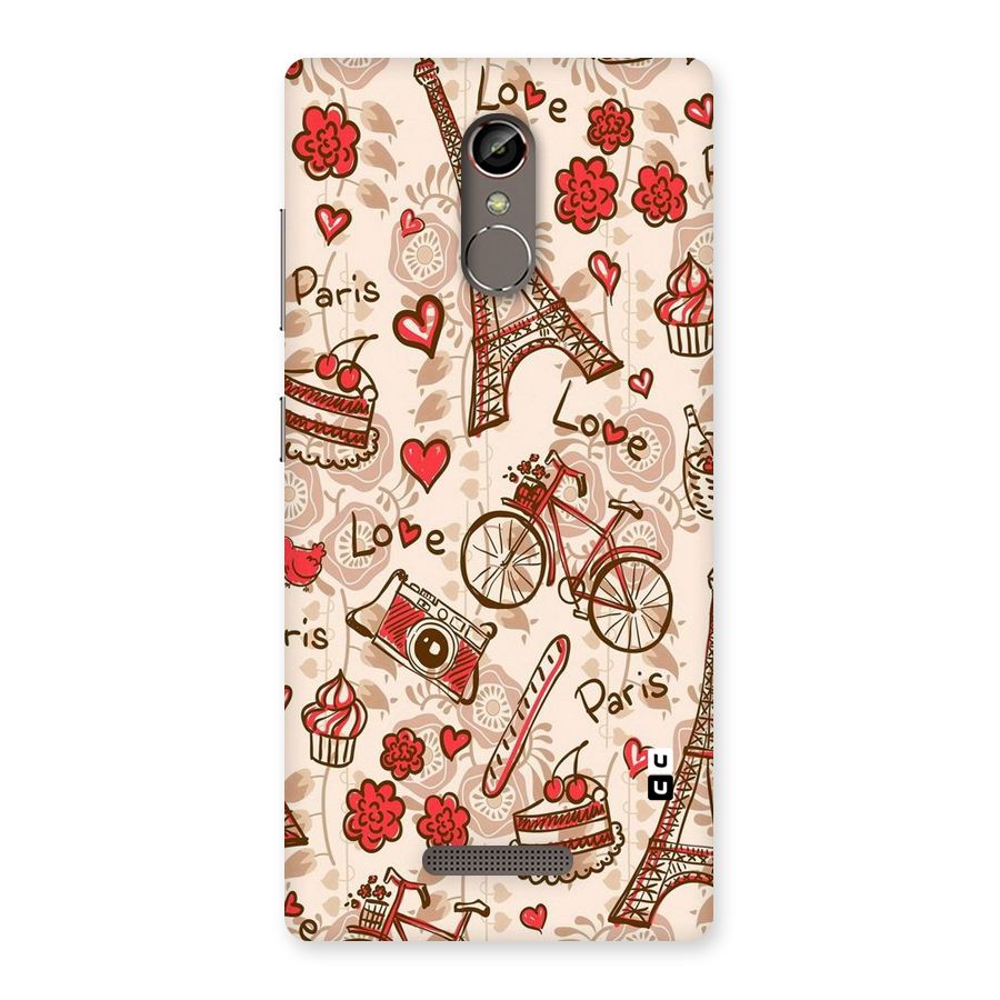 Red Peach City Back Case for Gionee S6s