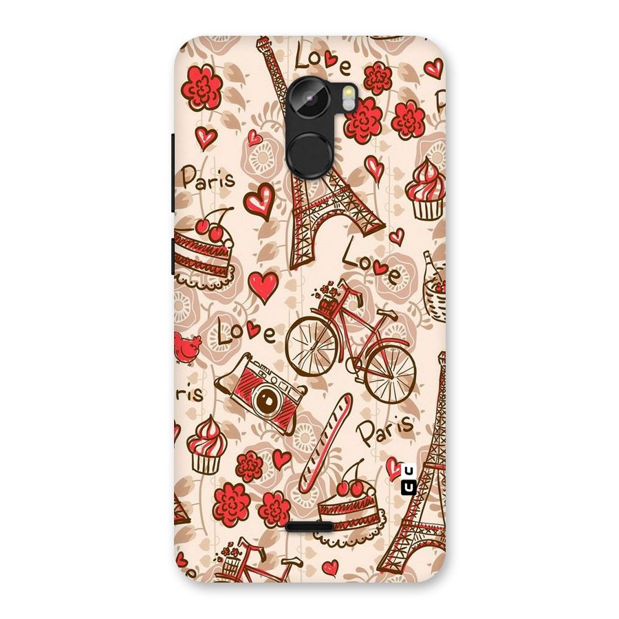 Red Peach City Back Case for Gionee X1