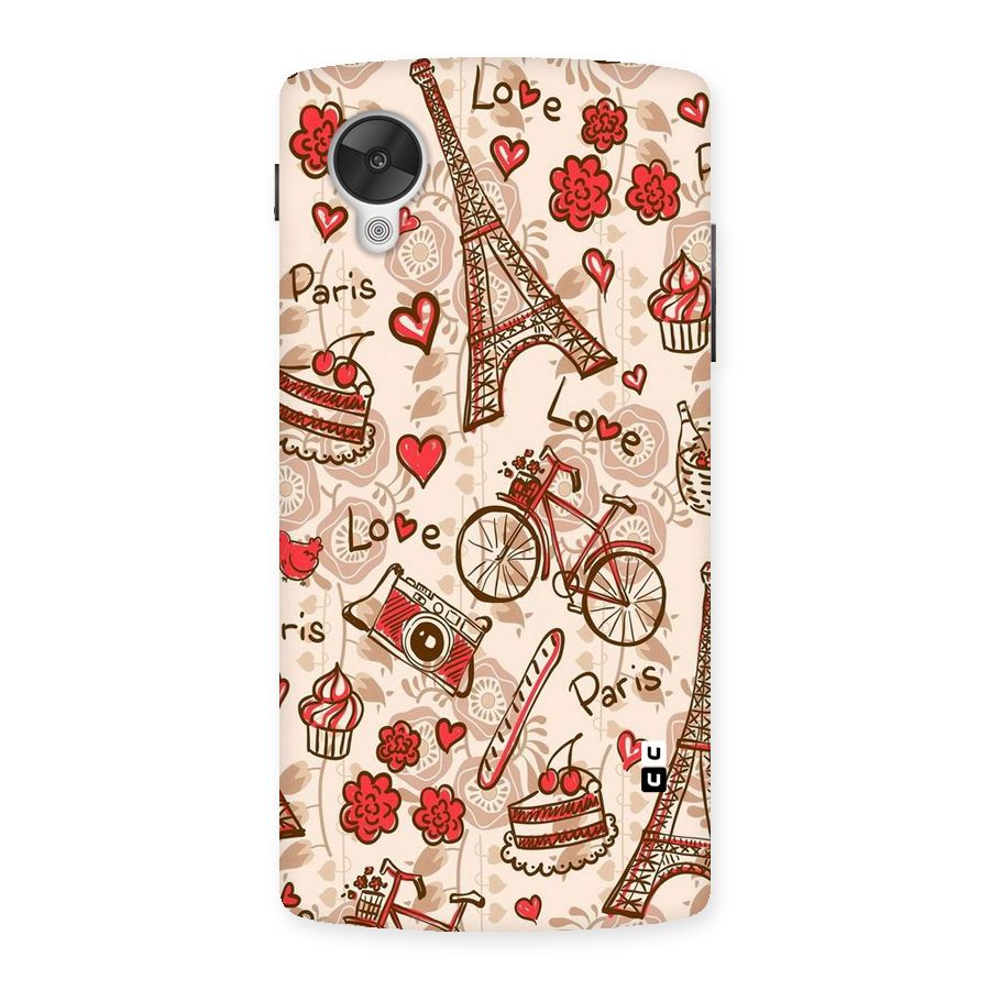 Red Peach City Back Case for Google Nexsus 5