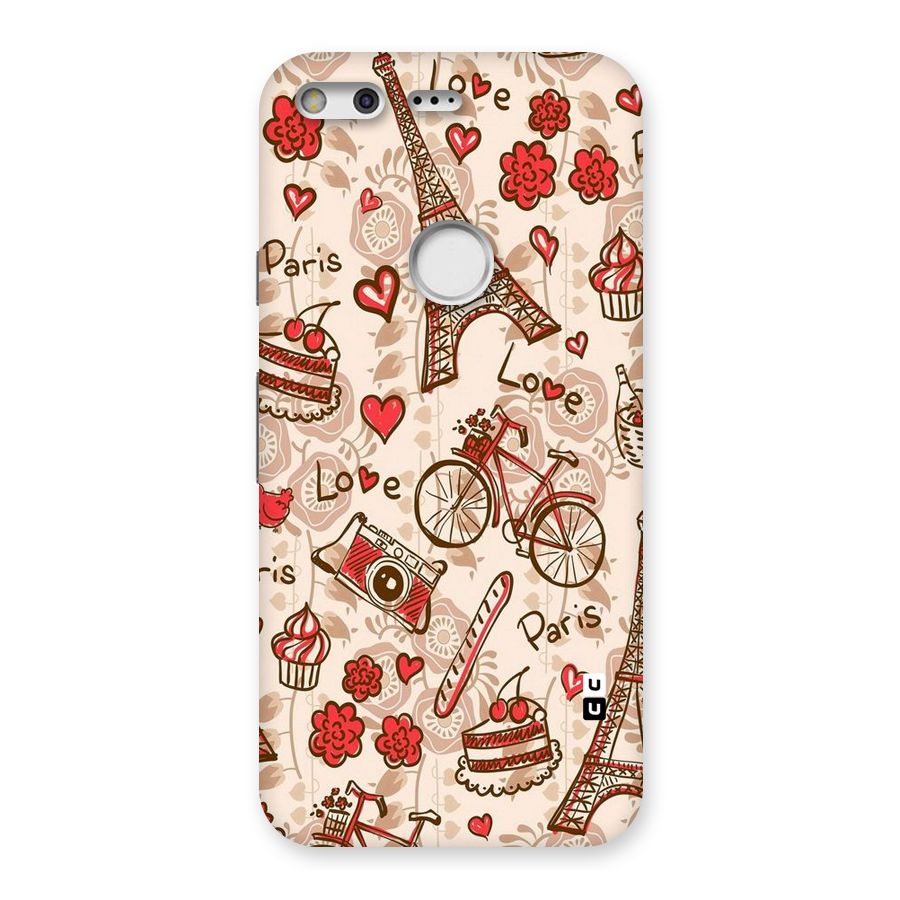 Red Peach City Back Case for Google Pixel