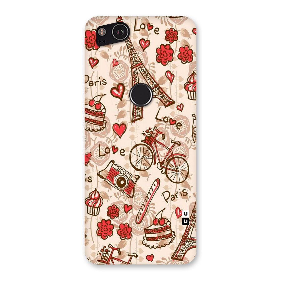 Red Peach City Back Case for Google Pixel 2