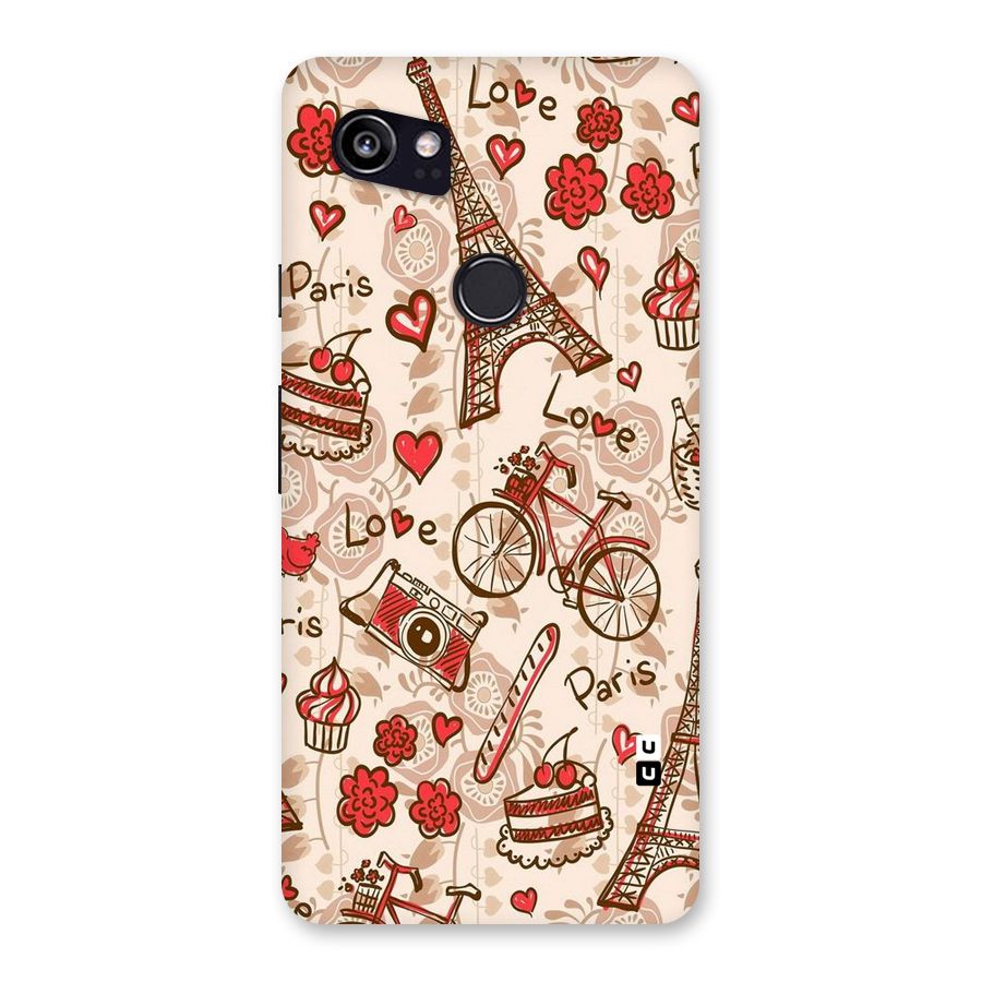 Red Peach City Back Case for Google Pixel 2 XL