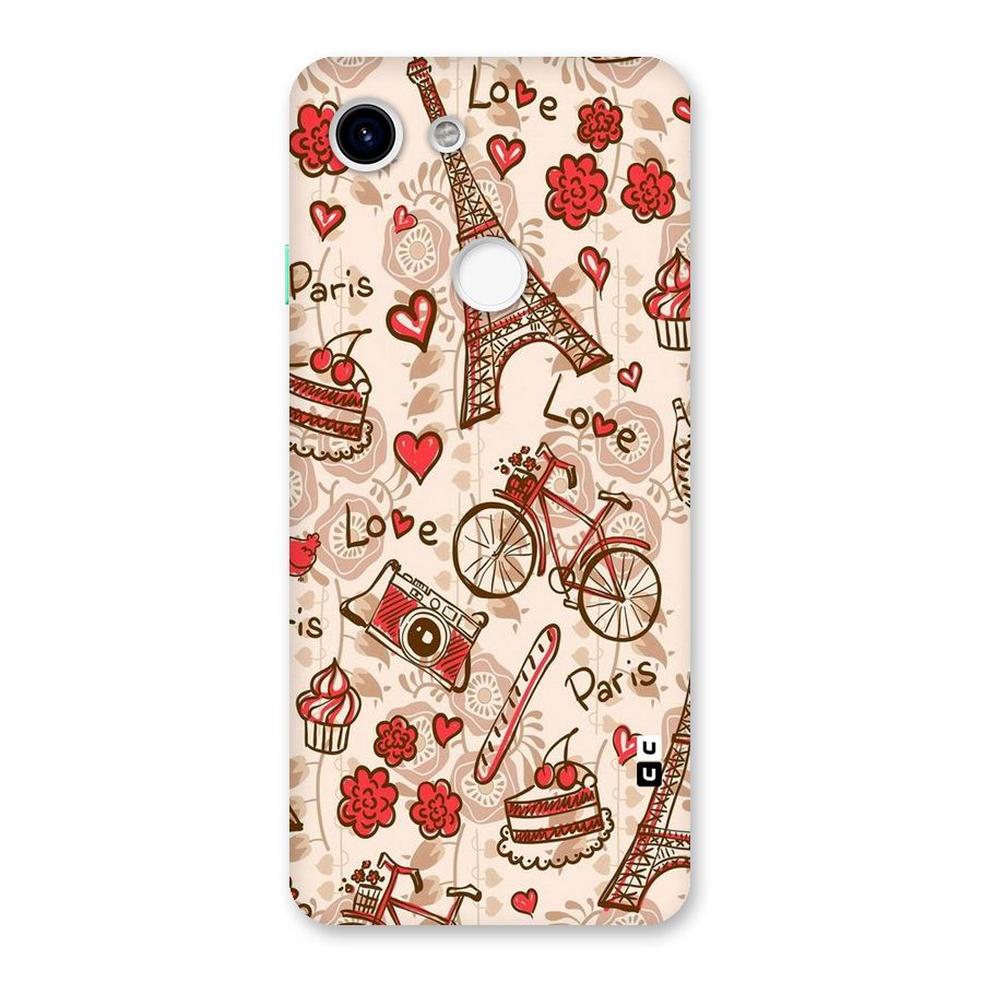 Red Peach City Back Case for Google Pixel 3