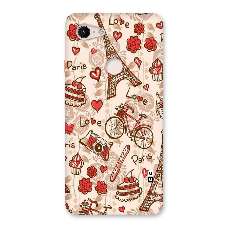 Red Peach City Back Case for Google Pixel 3 XL