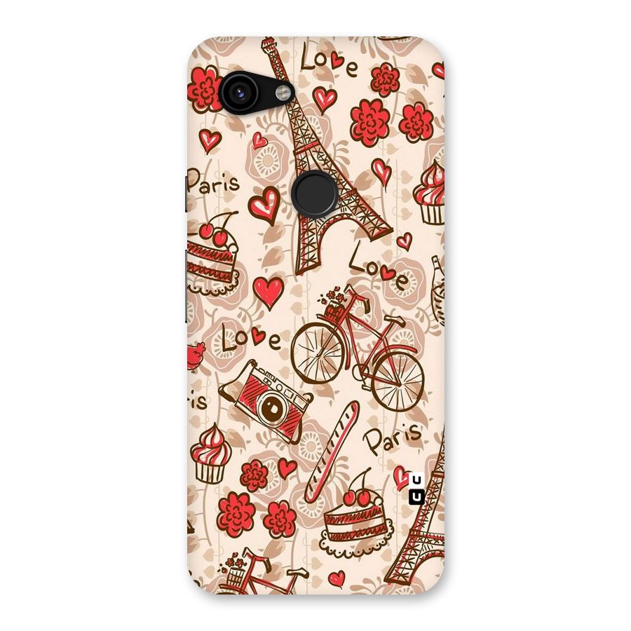 Red Peach City Back Case for Google Pixel 3a