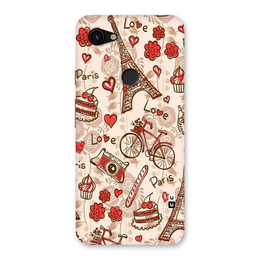 Red Peach City Back Case for Google Pixel 3a XL