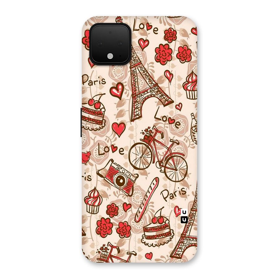 Red Peach City Back Case for Google Pixel 4 XL