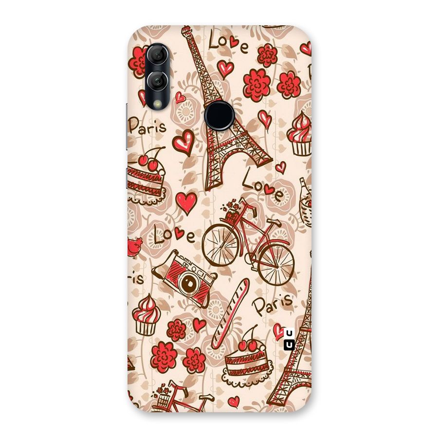 Red Peach City Back Case for Honor 10 Lite