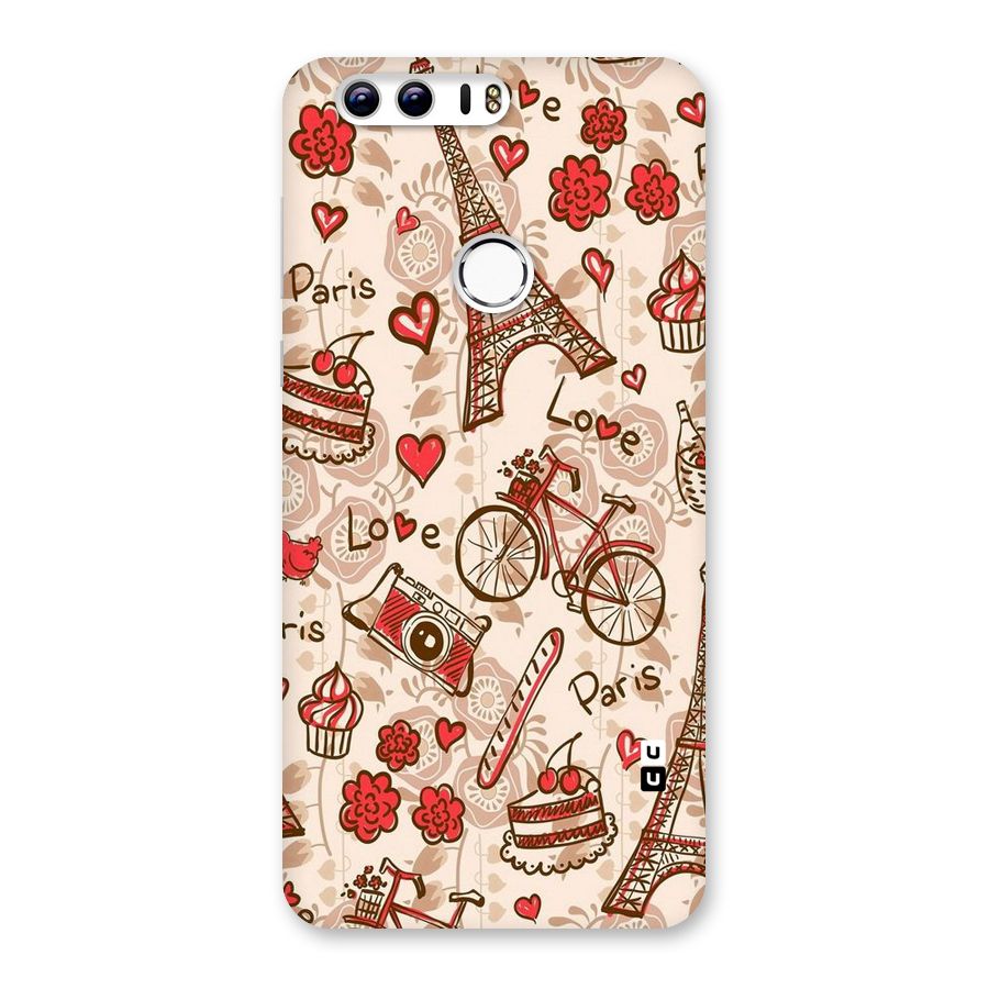Red Peach City Back Case for Honor 8