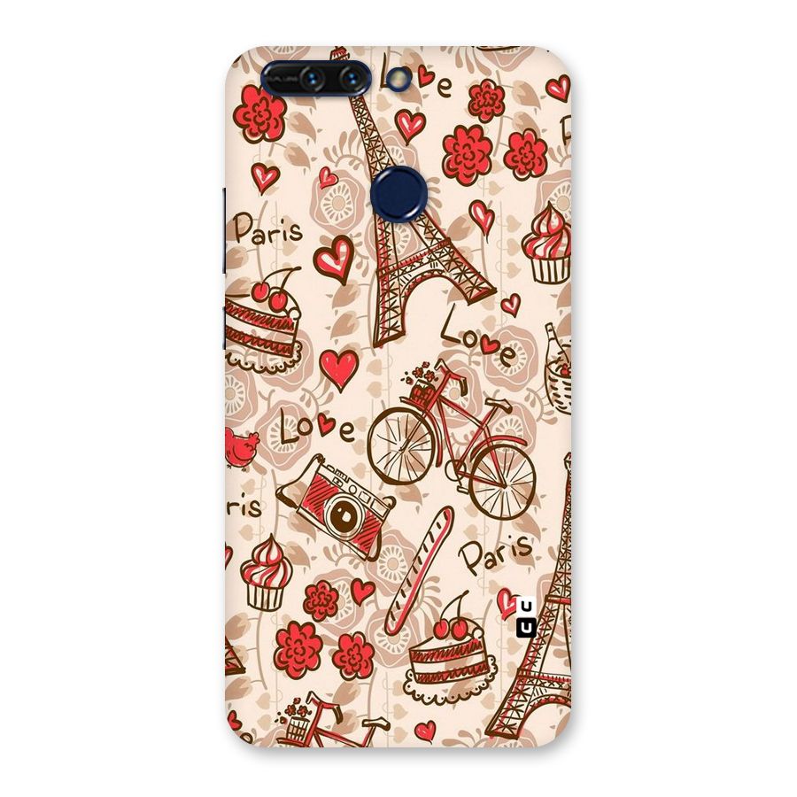 Red Peach City Back Case for Honor 8 Pro