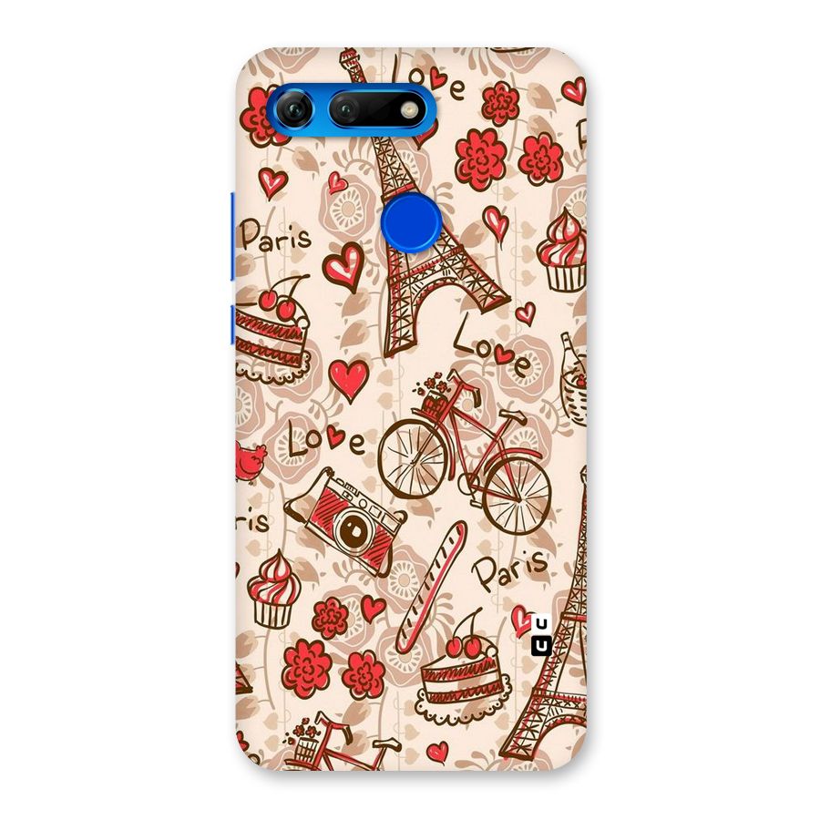Red Peach City Back Case for Honor View 20