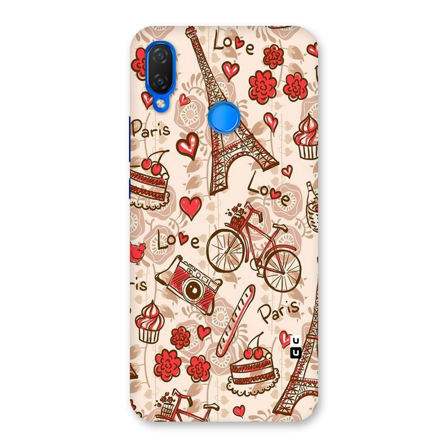 Red Peach City Back Case for Huawei P Smart+